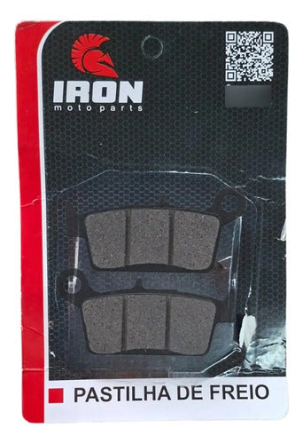 Pastilha de Freio Traseira Iron Honda Xre 300 2009 em diante Nx 400 Falcon 1999 a 2015