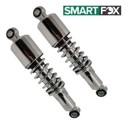 Par de Amortecedores Traseiros Smartfox Suzuki Intruder 125 250 Cromado