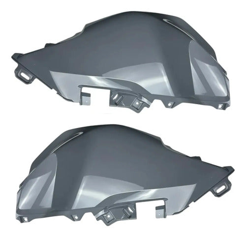 Par de Capas do Tanque Paramotos Honda Cg 160 Fan 2025 em diante Prata