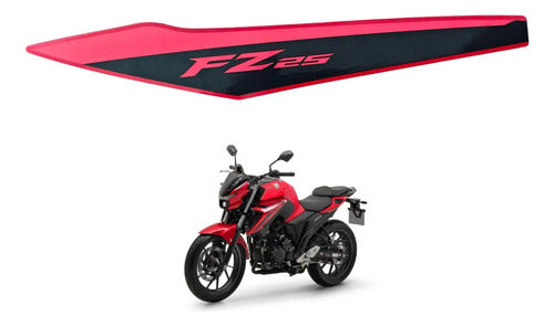 Adesivo da Carenagem Lateral do Farol Esquerda Yamaha Fazer Fz25 250 2025 Vermelho Metálico