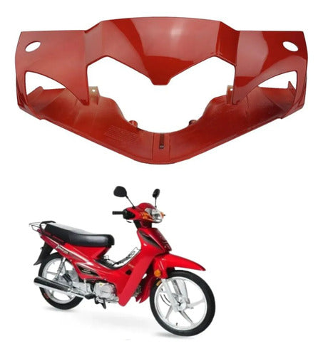 Carenagem Frontal do Farol Iron Shineray Phoenix Wuyang 50 Xy 50q 2011 a 2019 Vermelho
