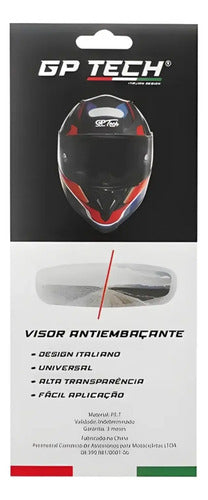 Película Pinlock Antiembaçante GP Tech Universal Cristal