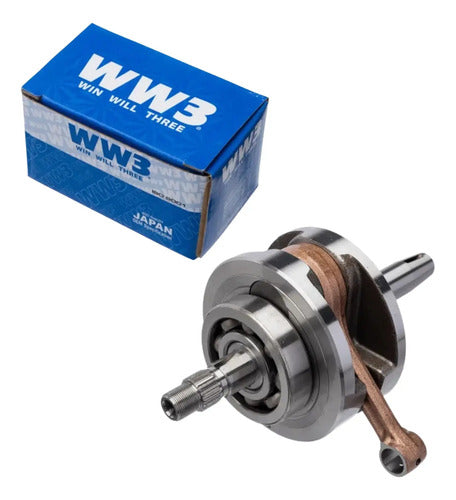 Virabrequim com Biela e Rolamentos WW3 Honda Cbx 200 Strada 1993 a 2003 Xr 200r 1994 a 2003