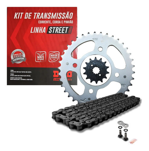 Kit Relação DID Street com Retentor Honda Cb 300f Twister 2023 em diante 520V 110L 38/14T