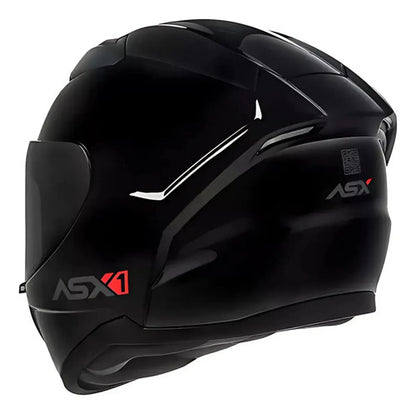 Capacete ASX City Solid Preto Grafite Brilhante