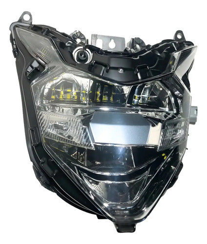 Farol Bloco Óptico Full LED Smartfox Honda Xre 300 2019 em diante Cb 650r 2018 a 2019 Cristal