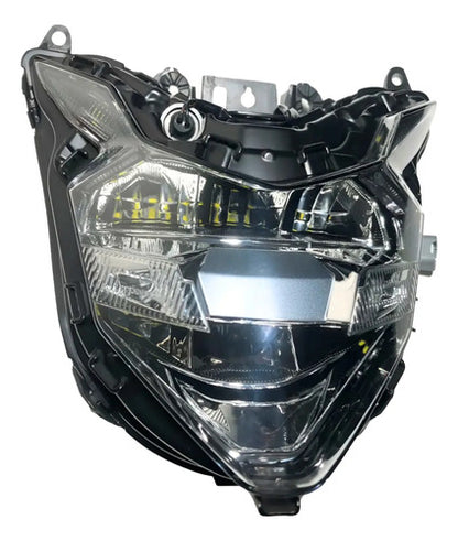 Farol Bloco Óptico Full LED Smartfox Honda Xre 300 2019 em diante Cb 650r 2018 a 2019 Cristal