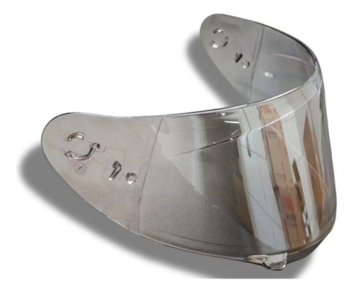 Viseira Polivisor Axxis Segment V18B Injetada 2,2 mm Cromada Light