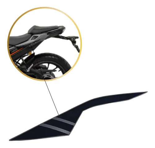 Adesivo da Rabeta Lateral Esquerda Yamaha Fazer Fz25 250 2025 Cinza