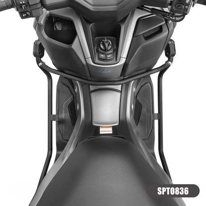 Protetor de Motor Frontal Scam Yamaha Nmax 160 2025 em diante Preto Fosco