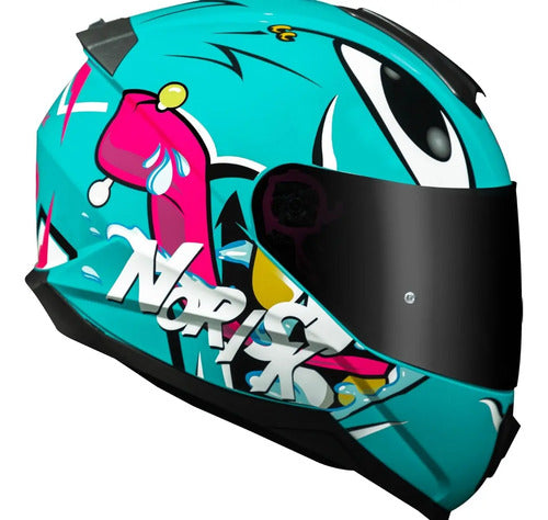 Capacete Norisk Razor Mad Azul Brilhante