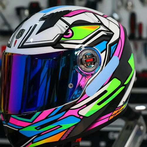 Capacete LS2 FF358 Xdron Rosa Brilhante