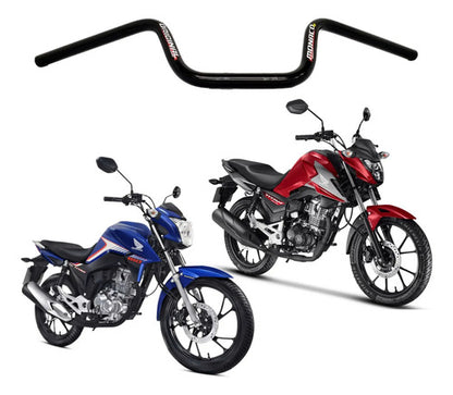 Guidão Monaco Honda Cg 125 150 160 Titan Fan Start Preto Brilhante