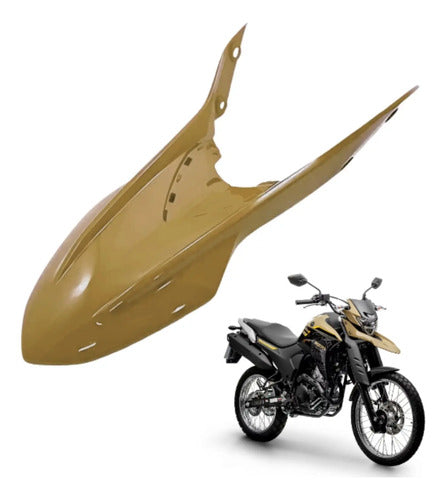 Paralama Dianteiro Paramotos Yamaha Lander 250 2020 a 2024 Bege Brilhante