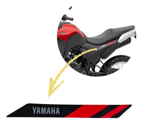 Adesivo da Tampa Lateral Esquerda Yamaha Lander 250 2025 Vermelho