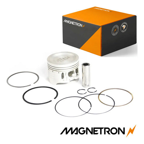Kit Pistão com Anéis Magnetron Honda Biz 125 2009 a 2023 0,75 mm