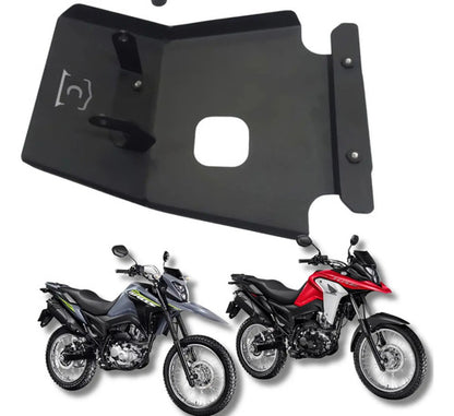 Protetor de Cárter Chapam Honda Bros 160 Xre 190 2025 em diante Preto Fosco