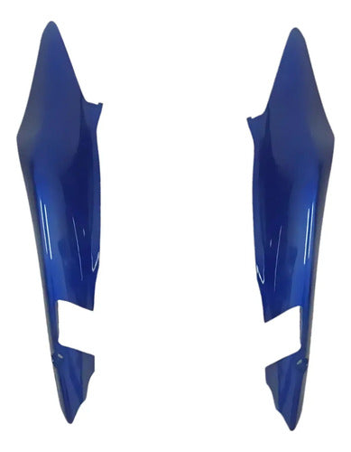 Par de Rabetas Laterais Paramotos Honda Xre 300 2013 a 2015 Azul Perolizado