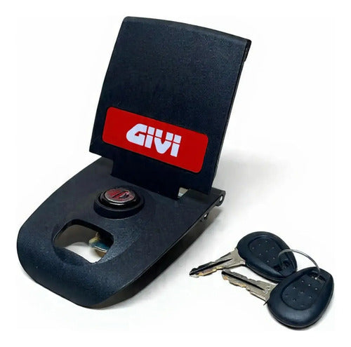 Fechadura com Dobradiça e 2 Chaves Givi Z314NT para Baú Monolock E260N E27N E29N E30N E33N E360
