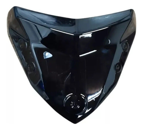 Capa Superior do Farol Paramotos Yamaha Fazer Fz25 250 2018 a 2021 Preto Brilhante