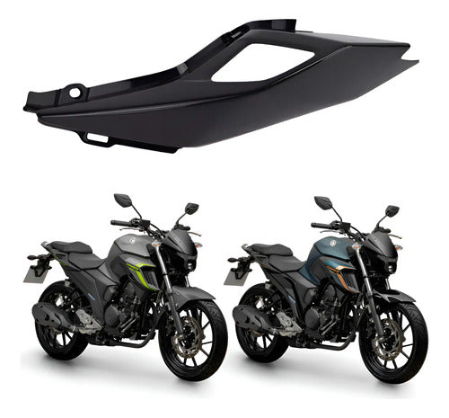 Rabeta Lateral Direita Yamaha Fazer Fz25 250 2021 a 2024 Preto Fosco