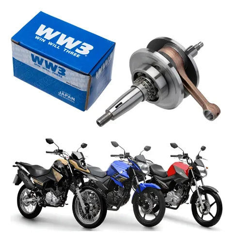 Virabrequim Completo com Biela WW3 Yamaha Fazer Factor Crosser 150 2016 a 2024