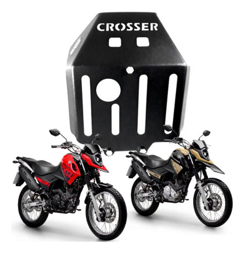 Protetor de Cárter Chapam Yamaha Crosser 150 2014 a 2025 Preto Fosco