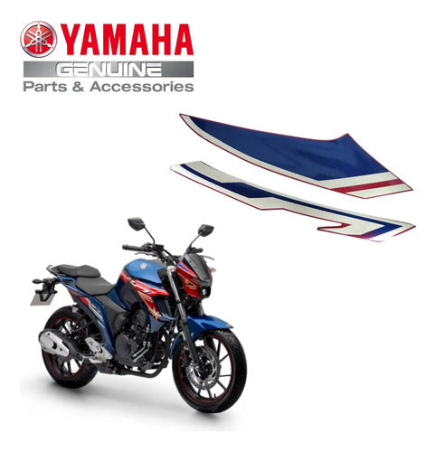 Kit Adesivos da Tomada de Ar Direita Yamaha Fazer Fz25 250 2021 a 2023 Azul
