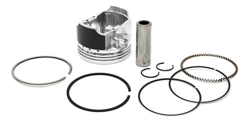 Kit Pistão com Anéis Magnetron Suzuki Burgman 125 2005 a 2010 0,75 mm