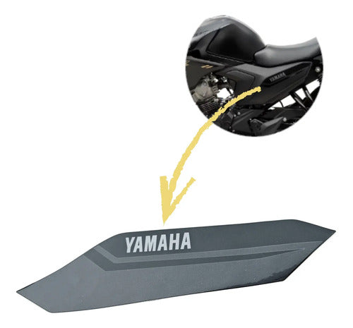 Adesivo da Tampa Lateral Esquerda Yamaha Factor Dx 150 2025 Preto Metálico