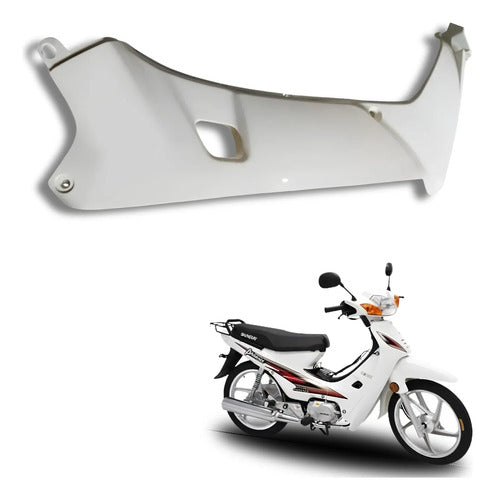 Carenagem Aba Lateral Interna Direita Iron Shineray Phoenix 50 2011 a 2019 Branco