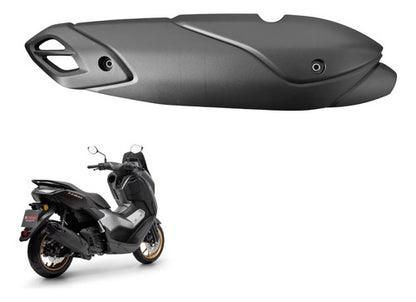 Protetor do Escapamento Yamaha Nmax 160 2021 em diante Preto
