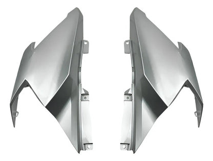 Par de Aletas Abas do Tanque Paramotos Honda Cg 160 Titan 2025 em diante Cinza Perolizado