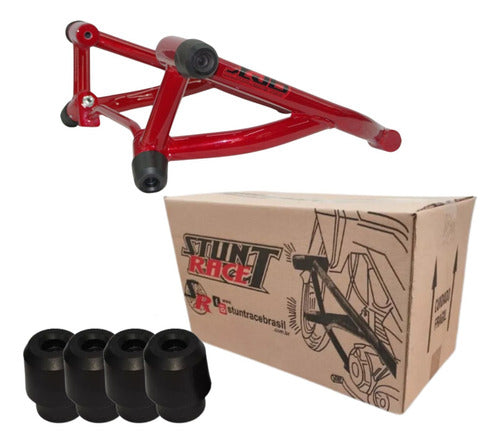 Protetor de Motor Stunt Race Cage Yamaha Xj6 2010 em diante Vermelho Metálico