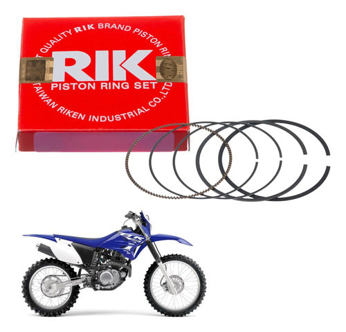 Jogo de Anéis do Pistão RIK Yamaha Tdm 225 1997 a 2005 Xt 225 1997 a 2006 Ttr 230 2008 a 2019 0,25