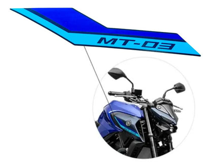 Adesivo da Aba do Tanque Direita Yamaha Mt-03 2023 em diante Azul