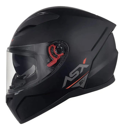 Capacete ASX City SV Solid com Óculos Solar Interno Preto Grafite Fosco