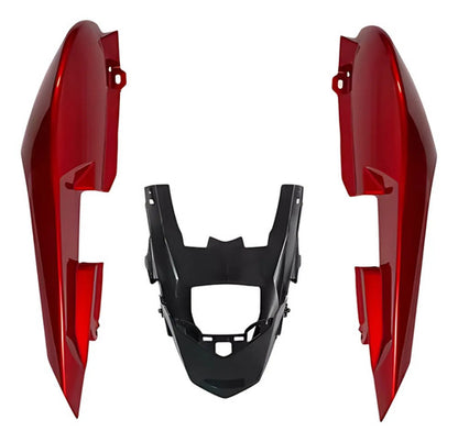 Rabeta Lateral Completa Paramotos Yamaha Fazer 150 2014 a 2015 Vermelho