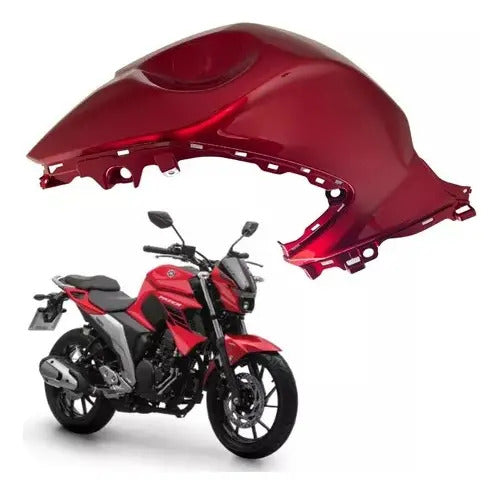 Capa do Tanque Esquerda Yamaha Fazer Fz25 250 2020 a 2024 Vermelho