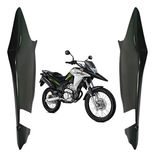 Par de Rabetas Laterais Paramotos Honda Xre 300 2016 a 2018 Verde Perolizado