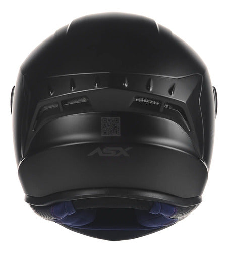 Capacete ASX Draken Solid Preto Fosco