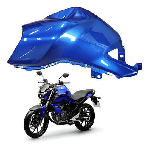 Capa do Tanque Esquerda Yamaha Fazer Fz15 150 Fz25 250 2023 a 2025 Azul