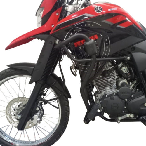 Protetor de Motor com Pedaleira Chapam Yamaha Lander 250 2019 a 2024 Preto Fosco