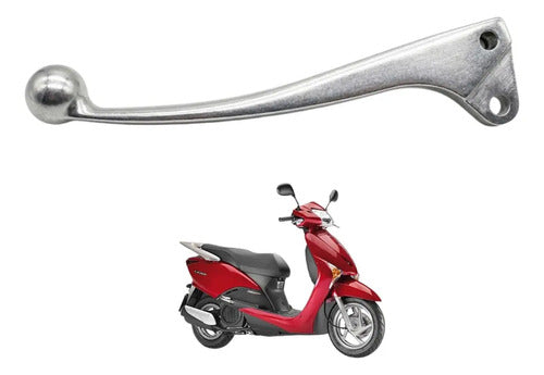 Manete de Freio Traseiro Esquerdo Cometa Honda Lead 110 2009 a 2016 Cromado
