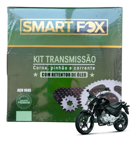 Kit Relação Smartfox com Retentor Honda Cb 300r 2009 em diante 520OH 110L 37/13T
