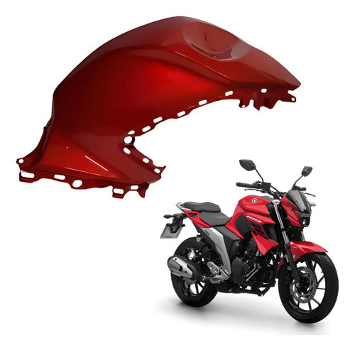 Capa do Tanque Direita Yamaha Fazer Fz25 250 2018 a 2025 Vermelho