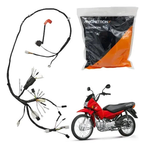 Fiação Chicote Elétrico Principal Magnetron Honda Pop 100 2007 a 2008