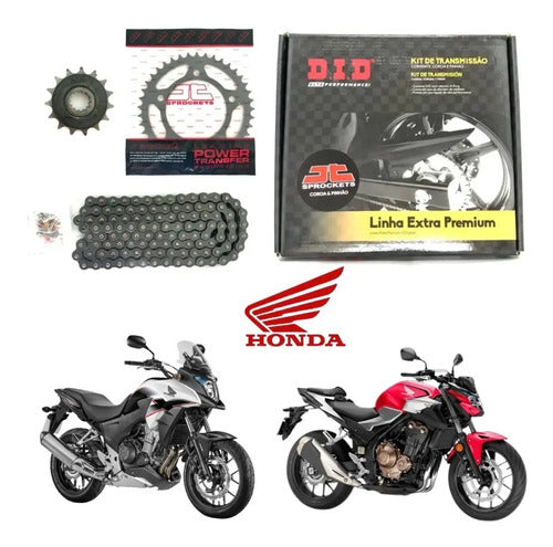 Kit Relação DID com Retentor Honda Cb 500f Cb 500x Cbr 500r 2014 em diante 520VO 112L 40/15T