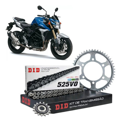 Kit Relação DID Premium com Retentor Suzuki Gsr 750 2011 a 2017 525VO 112L 42/17T