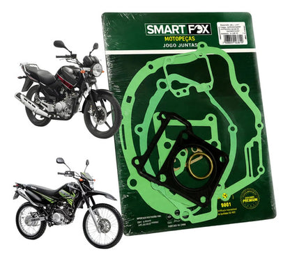 Jogo de Juntas do Motor Smartfox Yamaha Factor 125 2000 a 2016 Xtz 125 2002 em diante